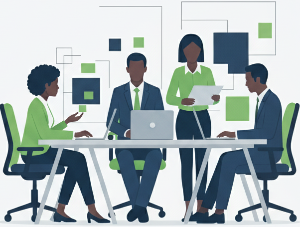 Business Team Meeting Artwork